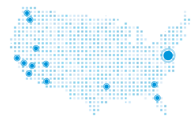 Map of ASEC locations around the United States